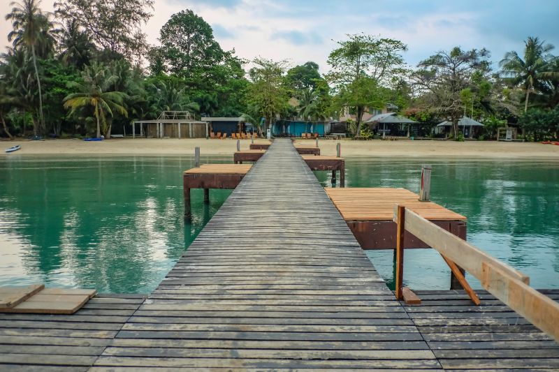 Repaired Dock with New Pilings