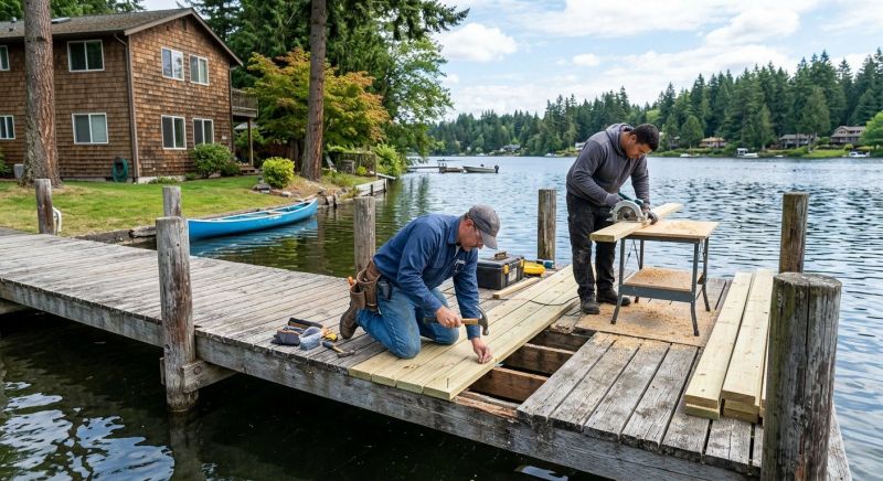 Wood Dock Repair in Olathe, KS
