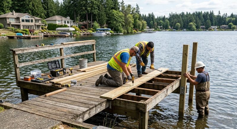 Wood Dock Repair in Kansas City, MO